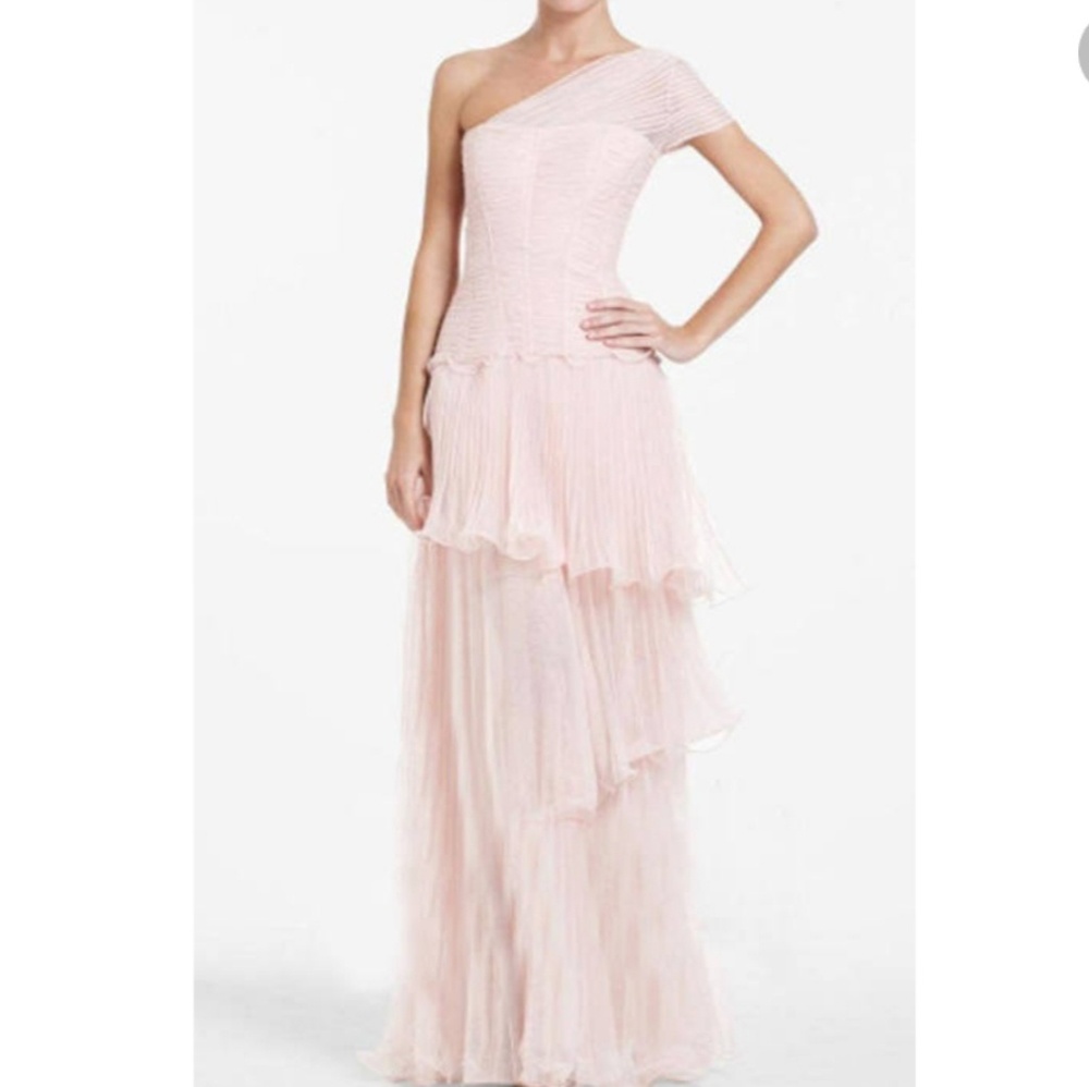 NWT BCBG MAXAZRIA FABIANNA ROSEWATER ONE SHOULDER